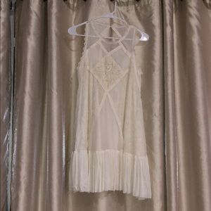 lacy off white dress